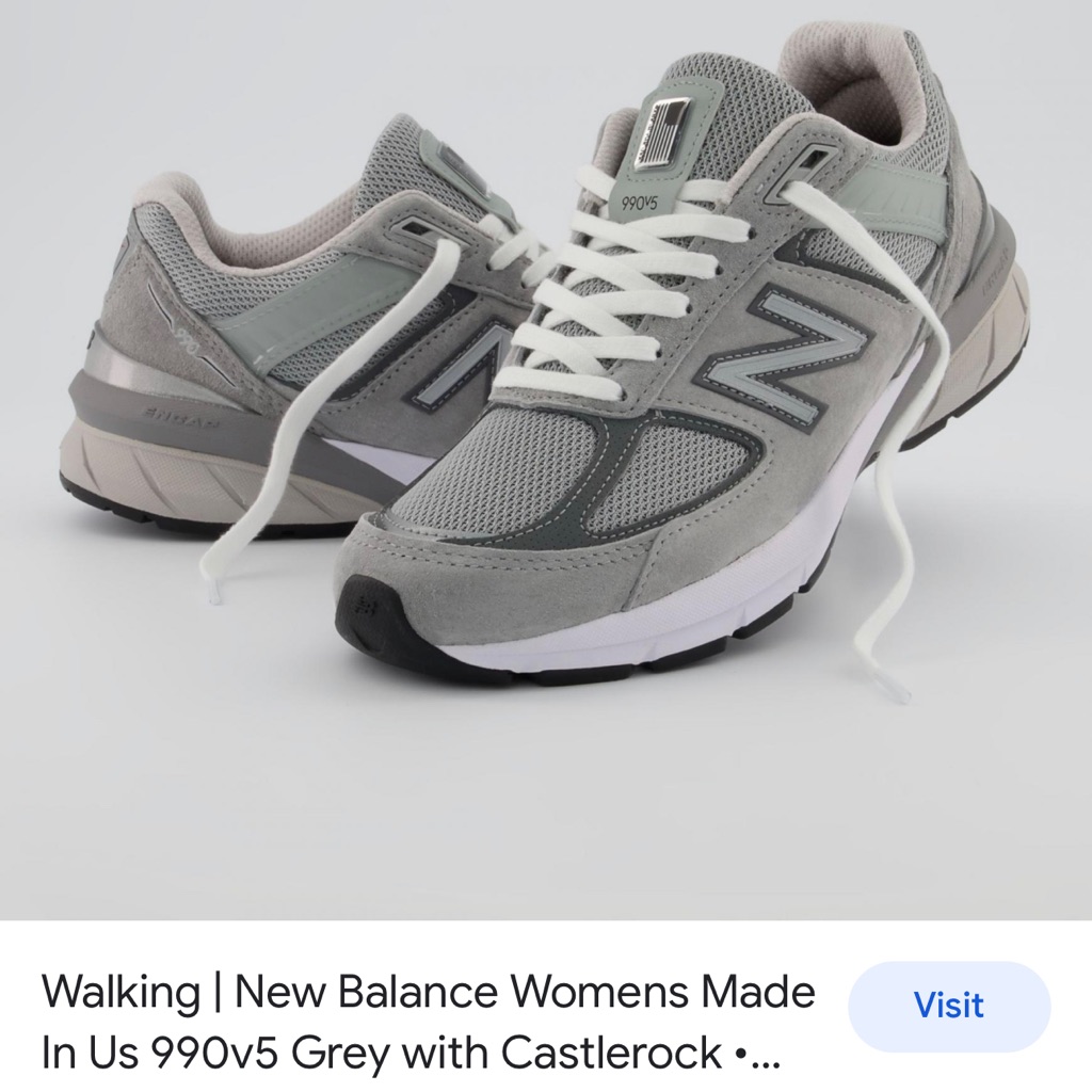 Obo: 990v5 Sneaker In Grey New Balance